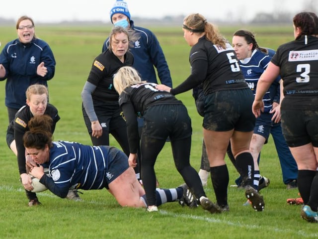 Boston Rugby Club Ladies versus Kesteven. Photo: Wayne Lagden