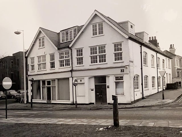 This was taken in Horsham in 1986 and is captioned 'old office' - do you recognise this building?