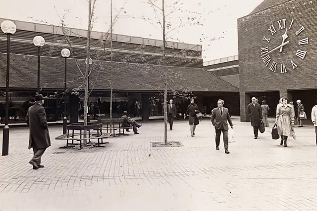 Horsham's town centre in 1977