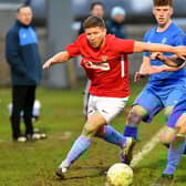 David Kolodynski in Rugby Town's league game last week with Cogenhoe, as they maintain their promotion efforts in the build-up to the FA Vase game on February 12 PICTURE BY MARTIN PULLEY
