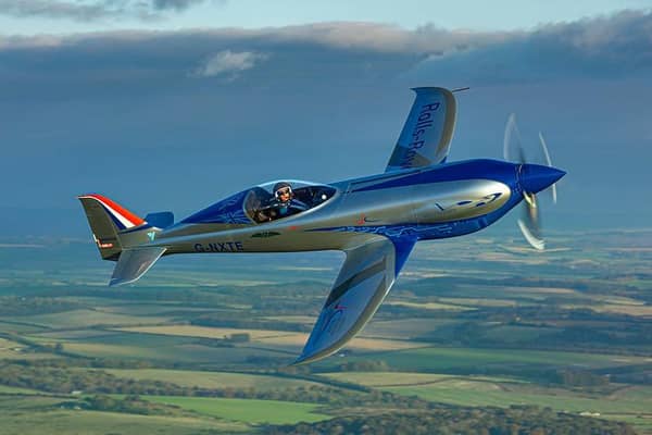The double world record-breaking Rolls-Royce Spirit of Innovation plane