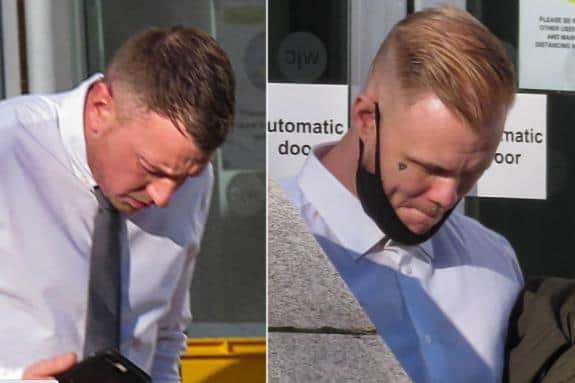 Craig Butcher and James Newman both appeared at Warwick Crown Court after pleading guilty to being concerned in the realisation of criminal property.