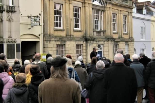 2022 Holocaust Memorial Day event in Warwick. Photo by Leslie Kent
