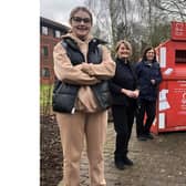 Left to right: student Lowri Hughes, cleaning assistant Jacqui Wilson and cleaning supervisor, Tina Watt at the University of Warwick. Photo supplied