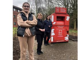 Left to right: student Lowri Hughes, cleaning assistant Jacqui Wilson and cleaning supervisor, Tina Watt at the University of Warwick. Photo supplied