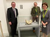 MP Marcus Jones with the historic book