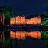 Compton Verney lit up in preparation for the new Spectacle of Light event starting on February 11.