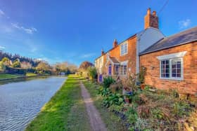 Stunning canal side cottage on the market for £350,000.