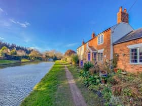 Stunning canal side cottage on the market for £350,000.