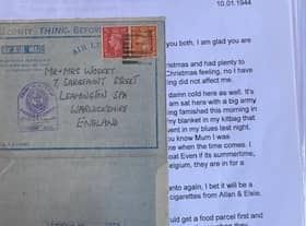 One of the letters from William Wosket to his parents.