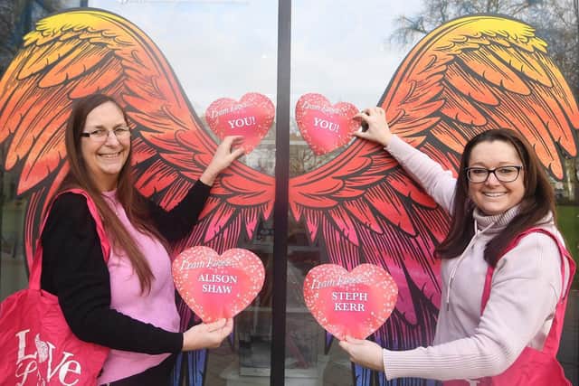 Alison Shaw and Steph Kerr, of Bid Leamington, promote the campaign.