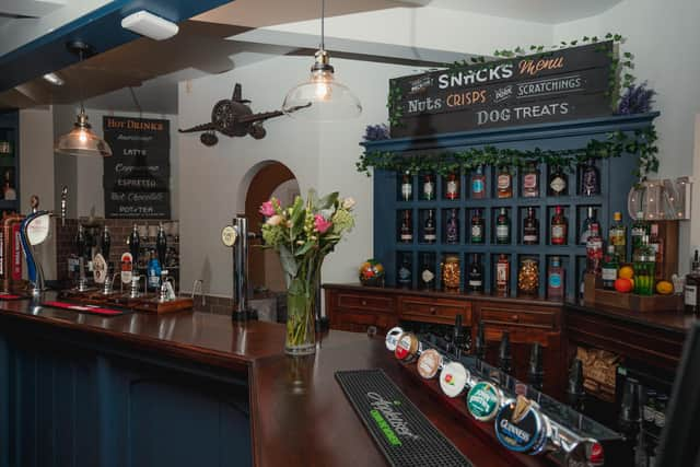 The bar at The Oak in Baginton.