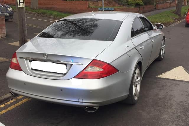 An uninsured driver had their car seized by police in Warwick - after they drew the police's attention by driving while on the phone. Photo by OPU Warwickshire.