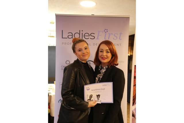 Lily Wildman and Nicola Smyth of Nicola Smyth Hair Salons. Photo by Dy Holmes of Spaces and Faces Photography