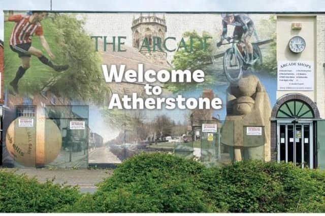 The painting will be based on images representing the town including the canal, church, a footballer and cyclist
