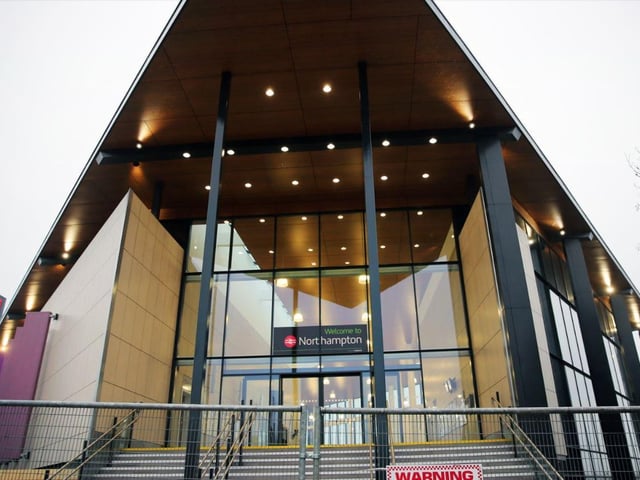 The entrance to the station takes shape