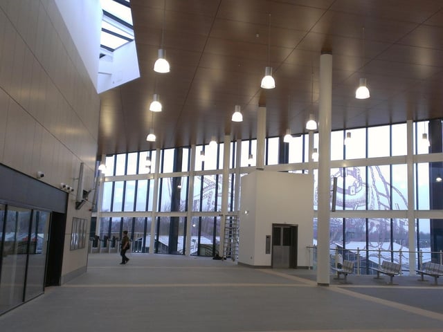 The inside of the station starts to be fitted out