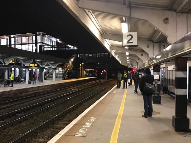 The redesigned Northampton station
