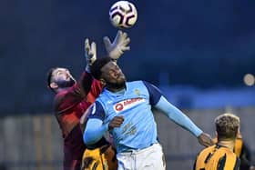 Jamal Clarke came in to captain the side for the injured Loyiso Recci for today's FA Vase Fifth Round encounter.   FILE PICTURE BY MARTIN PULLEY