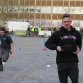 Photo from a previous pancake day race in Warwick. Photo by Warwick Rotary Club