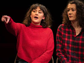 Sarah Corless as Sophie and Georgina Monk as Joanna in Blink