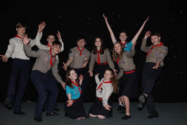 Ten members of the WAGS Dance Team who are appearing in the National Gang Show 90 at the Apollo Theatre, London, Hammersmith in July this year.