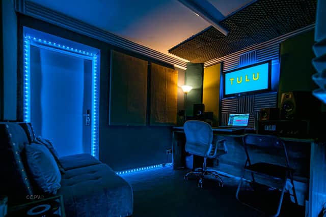 TULU's 'control room' recording studio.