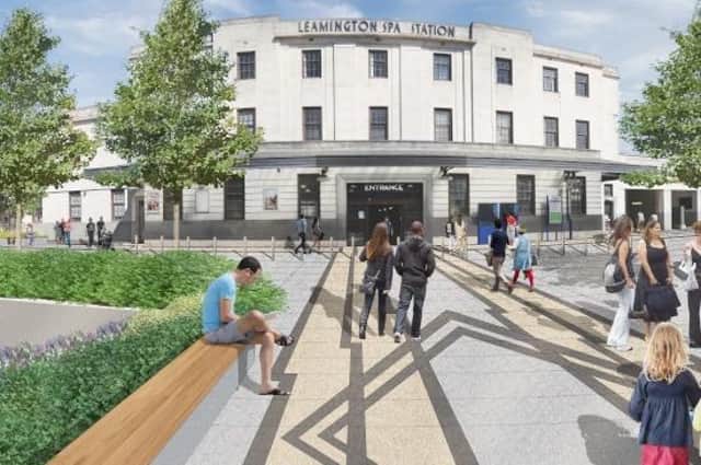 An image of how the new station forecourt will look ahead of the Birmingham 2022 Commonwealth Games Lawn Bowls and Para Bowls competitions.