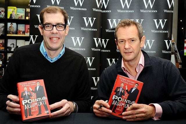 The 49 year old TV presenter and Haywards Heath resident is best known for being the creator and co-presenter of the BBC One television quiz show Pointless, as the well as the show Richard Osman's House of Games.

Photo: A flashback to 2013 - Alexander Armstrong and Richard Osman meet fans and sign copies of 'The 100 Most Pointless Arguments In The World'. (Photo by Anthony Harvey/Getty Images)