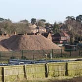 Work to remove trees and hedgerows in and around the site has been taking place