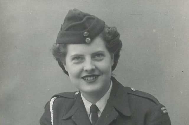 Mary in her wartime uniform.