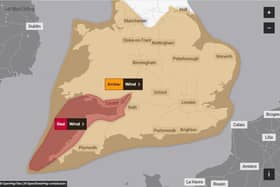 The Met Office has issued an Amber warning for strong winds across Warwickshire as Storm Eunice sweeps in