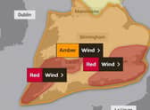 The spread of the storm across the country. Photo: Met Office.