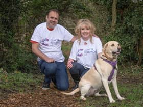 Neil Hubbard and Tracey Cox with Fizz.