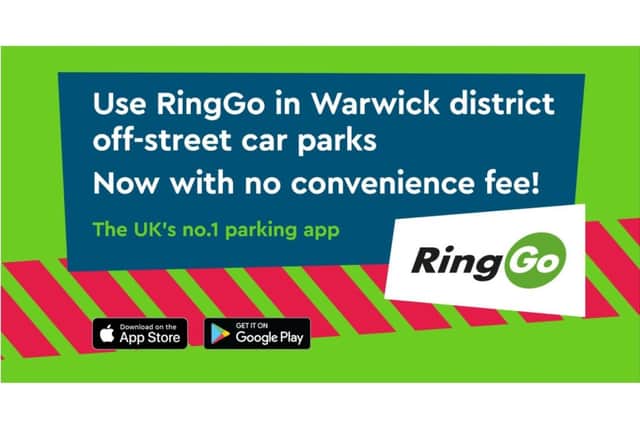The 'convenience charge' motorists pay for using a parking app in Leamington, Warwick and Kenilworth car parks is to be removed. Photo by WDC