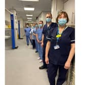 Julie Keightley, endoscopy lead practitioner, with her endoscopy colleagues in the new the revamped unit. Photo supplied