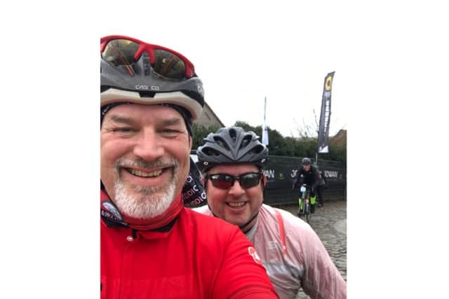 Best friends Rob Baldwin and Andy Griffiths. Photo supplied