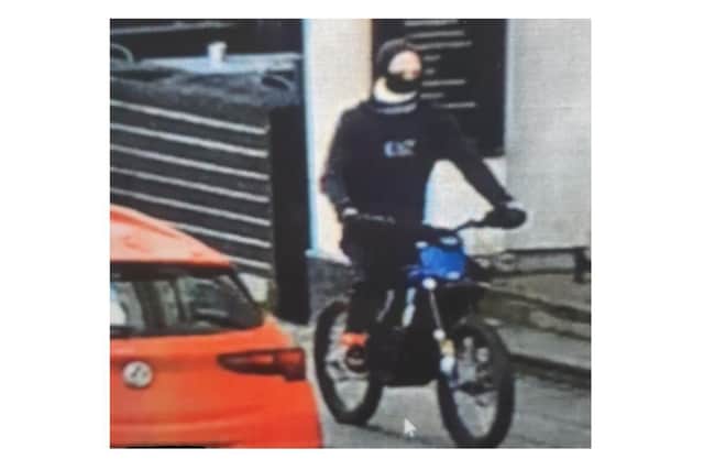 Warwickshire Police believe this man may have information that can help with their enquiries with an incident involving anti-social behaviour