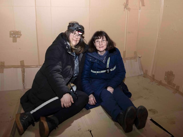 Participants slept outside overnight on Saturday, February 26 at Delpare Abbey to raise awareness of homelessness and funds for Hope Centre, Northampton. Photo: Kirsty Edmonds.