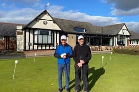 Pat and Bill at Leamington Golf Club. Photo supplied