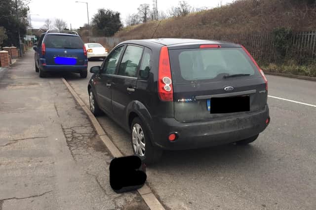 It turns out that the driver of this Ford Fiesta in Princess Drive, Leamington, did not have any insurance.