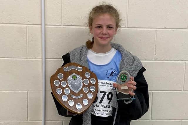 Olivia McGhee led for the whole race to claim Under 13s gold and overall victory