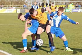 Jack Edwards scored for Brakes against Chester  PICTURES BY SALLY ELLIS