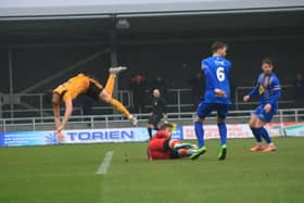 Boston United v Leamington. Photo: Oliver Atkin