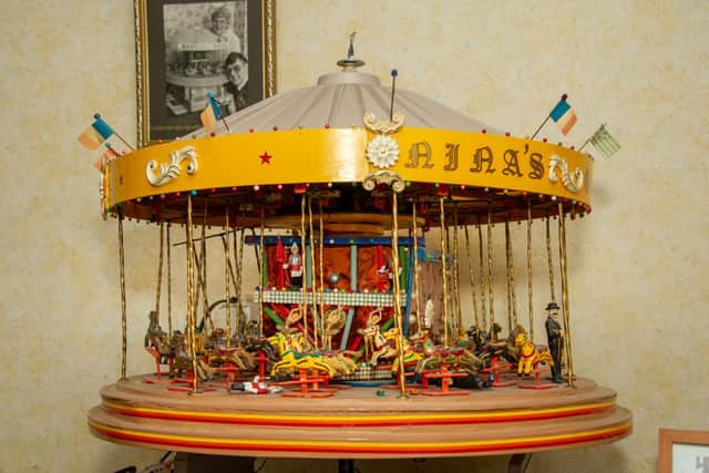 The carousel built by Ron Underwood for his wife Nina