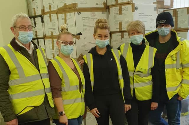 A collection point at Warwickshire County Council’s Covid test in Nuneaton has seen a huge response from people donating clothes and bedding to be sent to Ukraine.