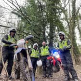 Anti-social motorbike riders in two different locations were the target of police at the weekend.