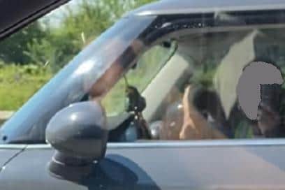 This driver was filmed by a passenger in a car who was concerned about his manner of driving on the A46 towards Warwick on July 14 2021. Police reviewed the footage and he was summonsed to court where he was fined £280 plus £110 costs and his licence was endorsed with five points.