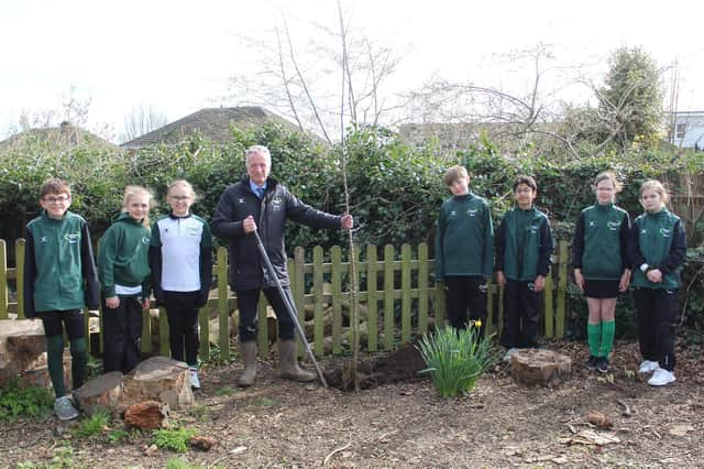 Left to right: Sachin Gupta, Sophia Deery, Freya Smith, Joe Thackway, Drew Ovens Gibbs, Aryan Satsangi, Harriet Mulhall and Grace Symons.