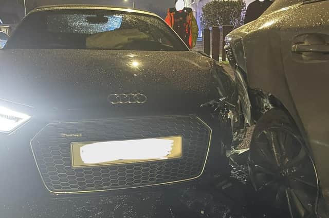 Officers dealth with this Audi R8 driver this week.